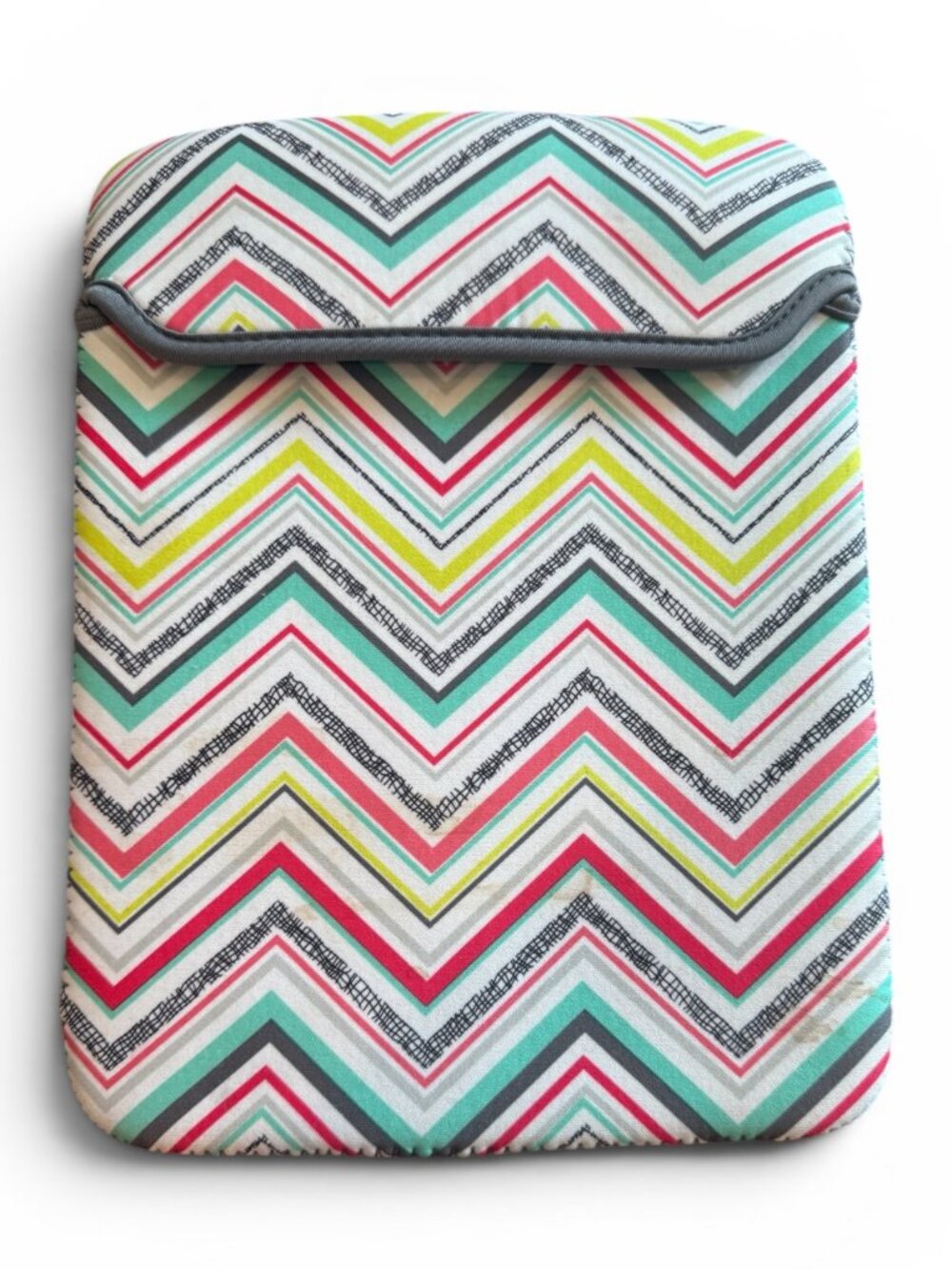 Thirty-One Chevron Tablet Sleeve iPad Case Neoprene Padded Colorful 8"x10"